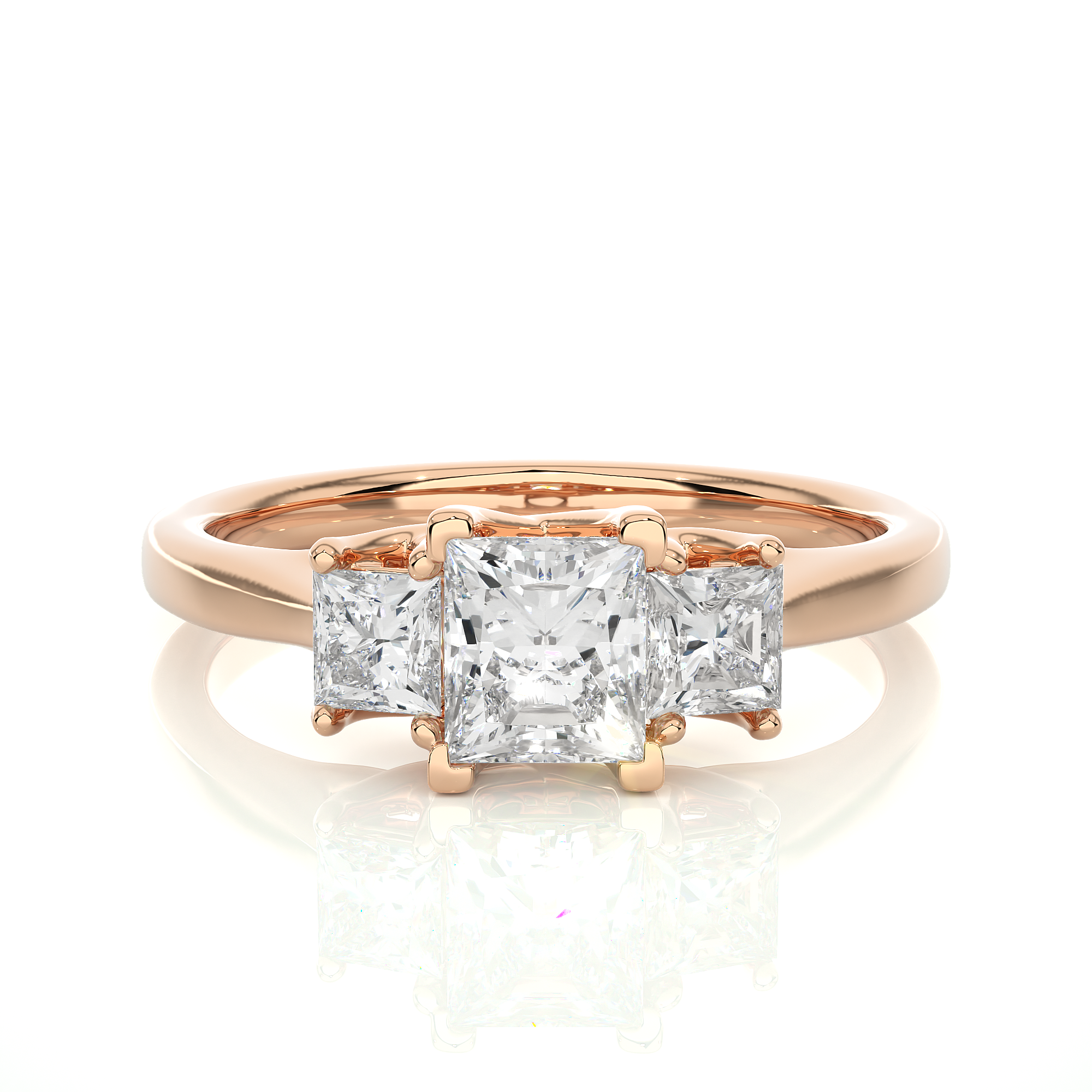 0.96 Carat G Color VS1 Clarity Diamond Studded Natural Diamond Ring.